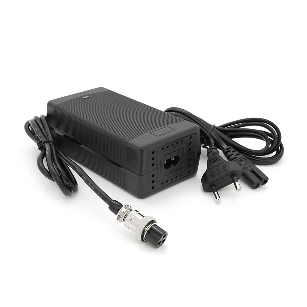 Зарядний пристрій акумуляторів LiFePO4 12V (14.6V), 4S,10A, штекер GX16, з індикацією, 133х67х45mm, 0.3kg