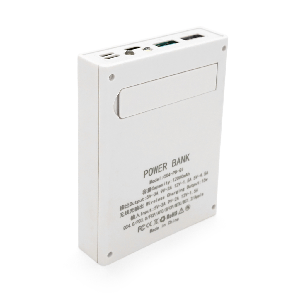 Power bank Voltronic CX4-PD-QIMagnetic під 4х18650, Magnetic Wireless Charger, Output:22.5W, Micro-USB, Type-C, Lightning, ABS, PVC, White, BOX — Фото 2