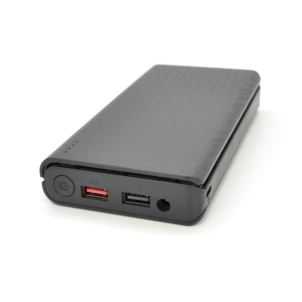 MINI ДБЖ для роутеров DC7S-PD18W, Output: USB 5V / 3A, 9V / 2A, 12V / 1.5A, DC 5V / 3A, 9V / 2A, 12V / 1.5A, 18650х7, 156х79х22мм, 460гр, Чорний, BOX