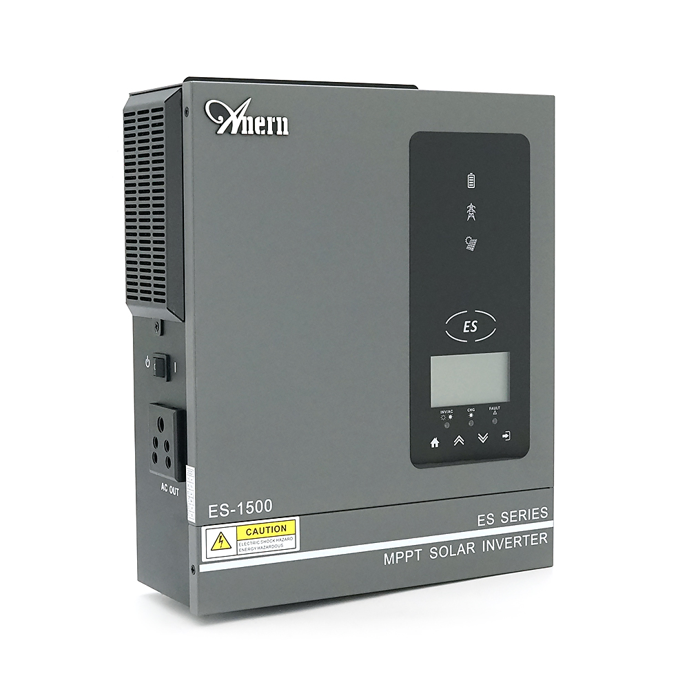 Гібридний інвертор ANERN SCI-ES-1500 24V, 1500VA / 1500W, ток заряда 80А, MPPT(30-150В), 285x240x91mm, 3.5кг