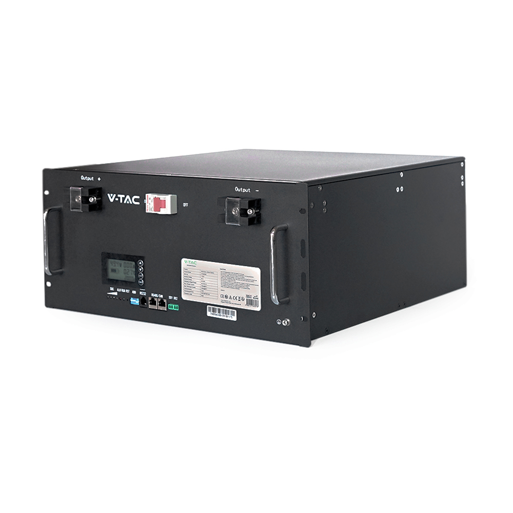 Акумуляторна батарея V-TAC LiFePO4 48V 200Аh 9,6kWh,(100 / 100A) 445x244x500mm, 78kg