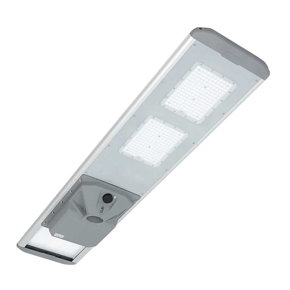 SOLAR LED-ліхтар Anern AN-SLV-100W,100W,18V 120W,324LED, 640WH LiFePO4, 210lm/w, 120°, заряд 8 ч, разряд 4 часа, IP66. Aluminium + PMM, 1690*382*100mm