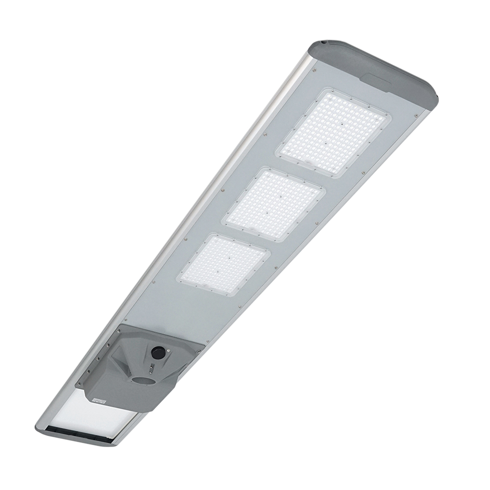 SOLAR LED-ліхтар Anern AN-SLV-150W,150W,18V 150W,486LED, 960WH LiFePO4, 210lm/w, 120°, заряд 8 ч, разряд 4 часа, IP66. Aluminium + PMMA 2200*382*100mm