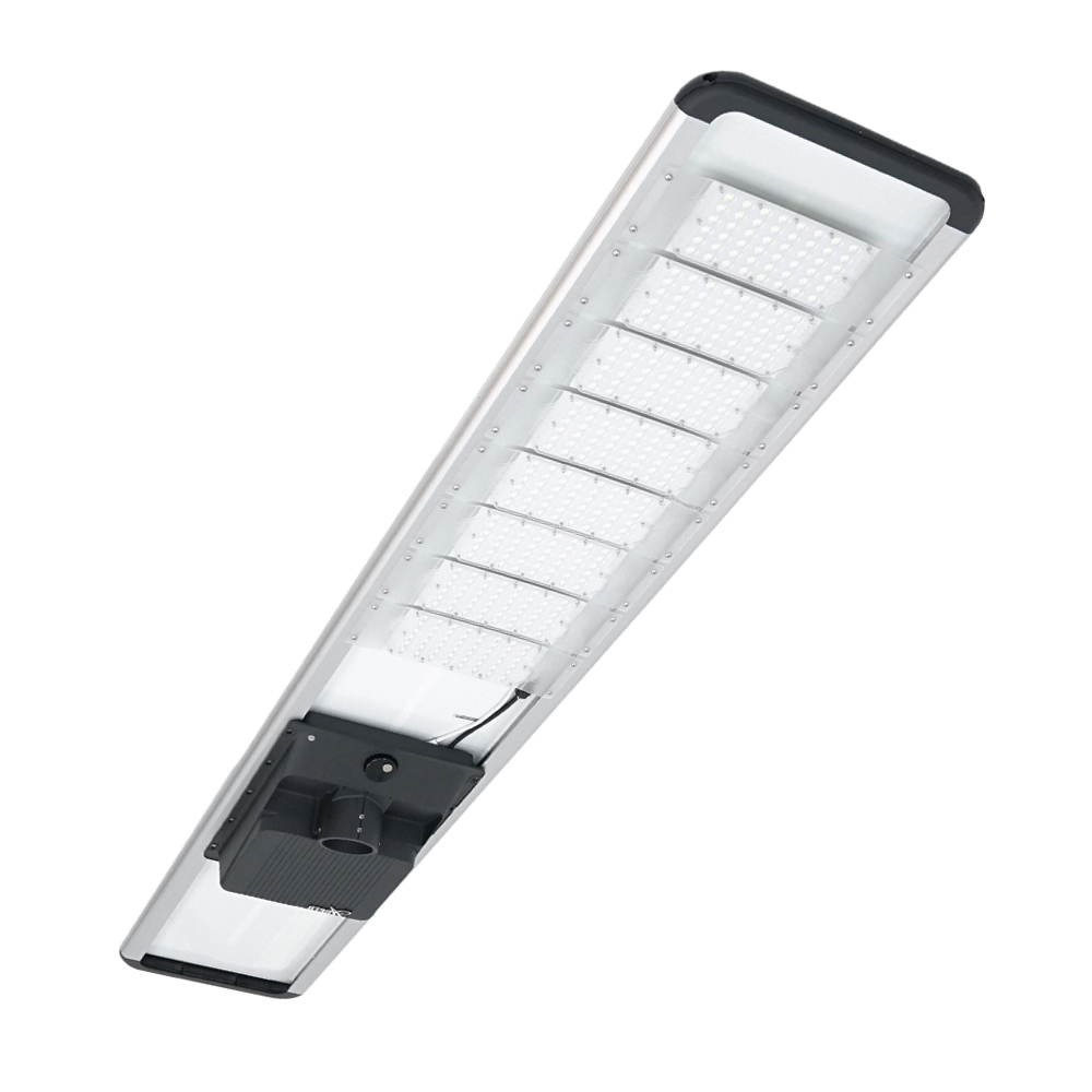 SOLAR LED-ліхтар Anern AN-SLZ-150W, 150W,384LED,1152WH LiFePO4,18V 160W,210lm/w, 120°, заряд 8 год, розряд 4 години, IP66. Алюміній + PMMA, 2268*385*139мм