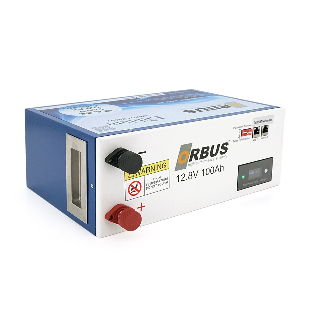 Акумуляторна батарея ORBUS LiFePO4 12,8V 100Ah,(100 / 100A) 360x140x250 mm, 12kg