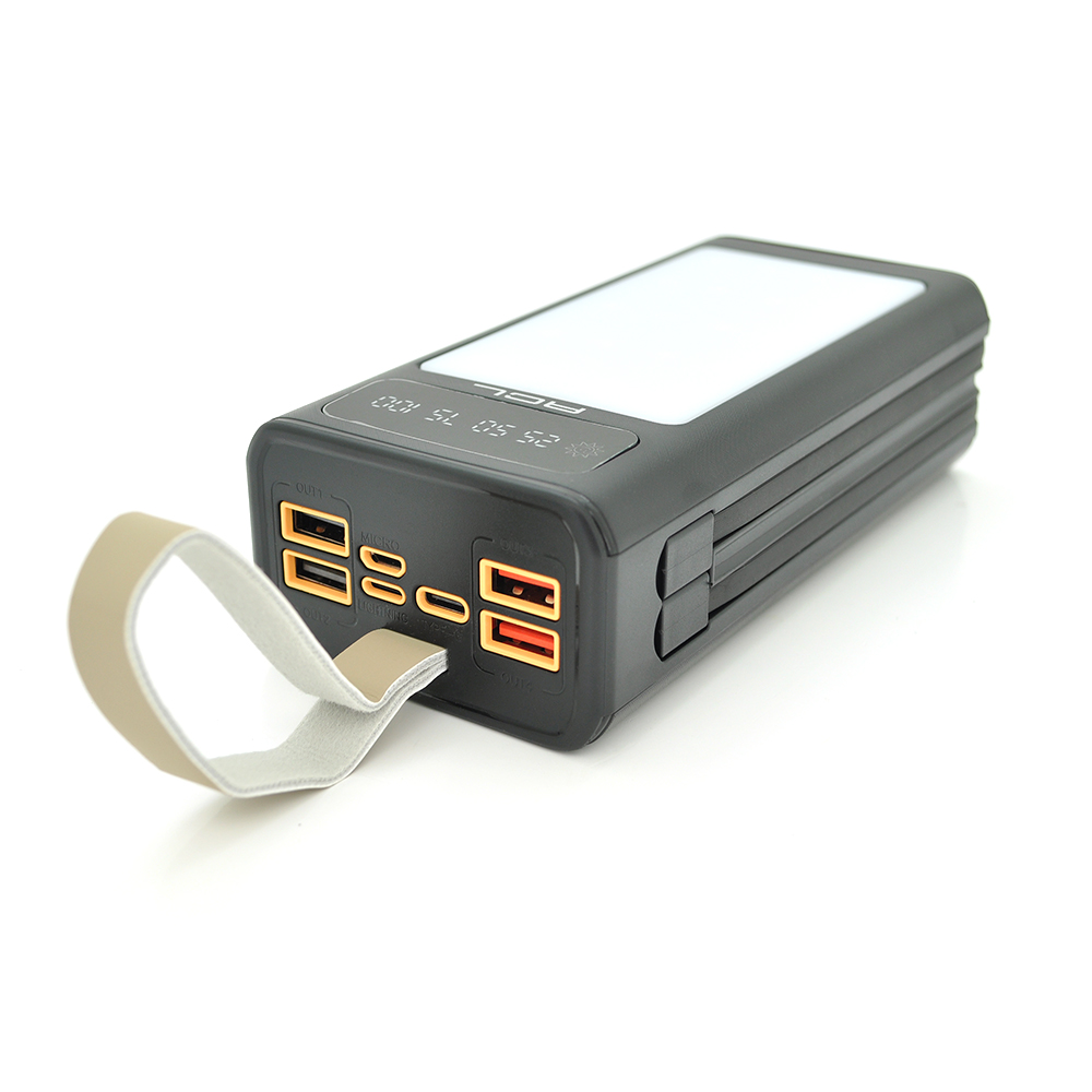 Powerbank ACL PW-85 30000mAh, 22.5W, LIGHTER, Кабелю Type-C + Lighting, 0.70 kg, Black, Box — Фото 2