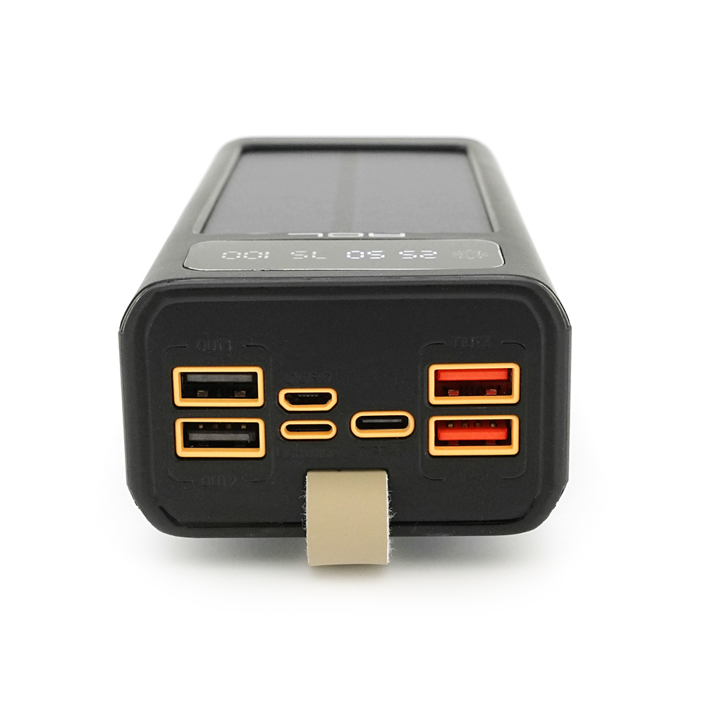 Powerbank ACL PW-90 30000mAh, SOLAR, Кабель TypeC + Lighting, 0,72kg, Black, Box — Фото 3