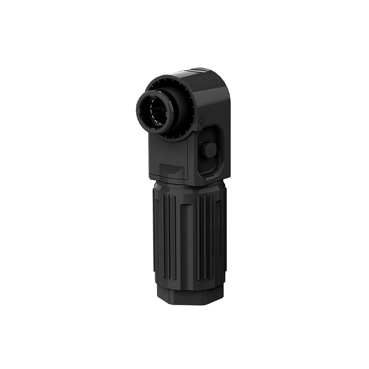Силовий роз'єм для АКБ SRDB-250 (тато), кутовий, 250А, 1500V, IP67, Black