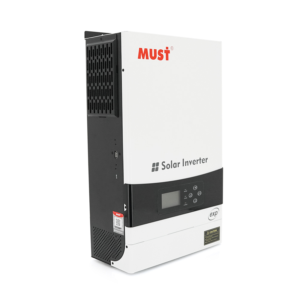 Гібридний інвертор MUST PV19-6048EXP, 6000W, 48V, струм заряду 1-80А, 160-275V, MPPT (80А, 450 Vdc), 490х300х150