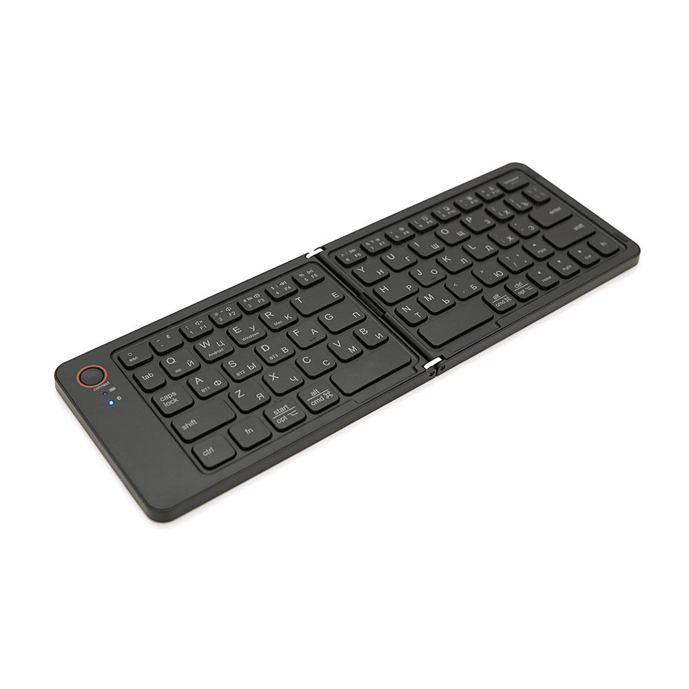 Клавіатура бездротова B023, розкладна, 67 клавіш, (Eng/Pyc), 2.4G, 280x92mm, Black, Box