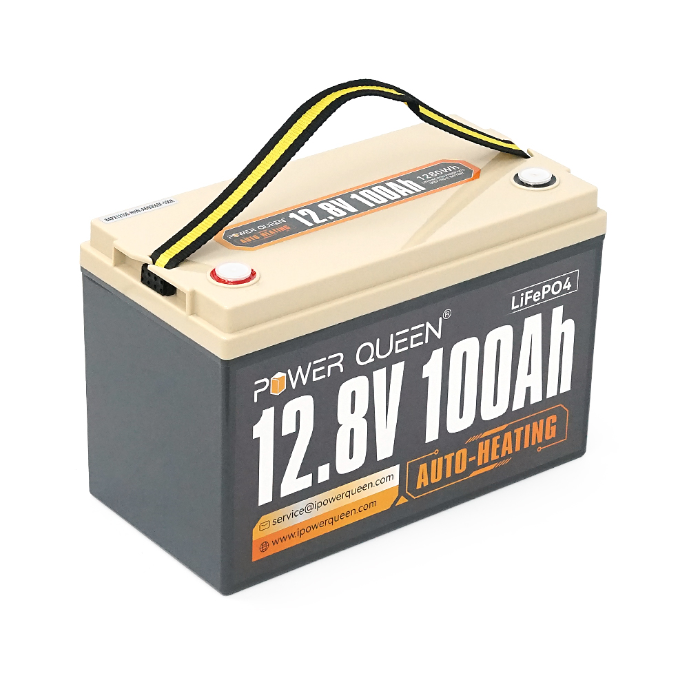 Літієвий акумулятор Power Queen P12V100-100-HEAT-HE-4-A10 / 12.8 В / 100 А⋅год / LiFePO4