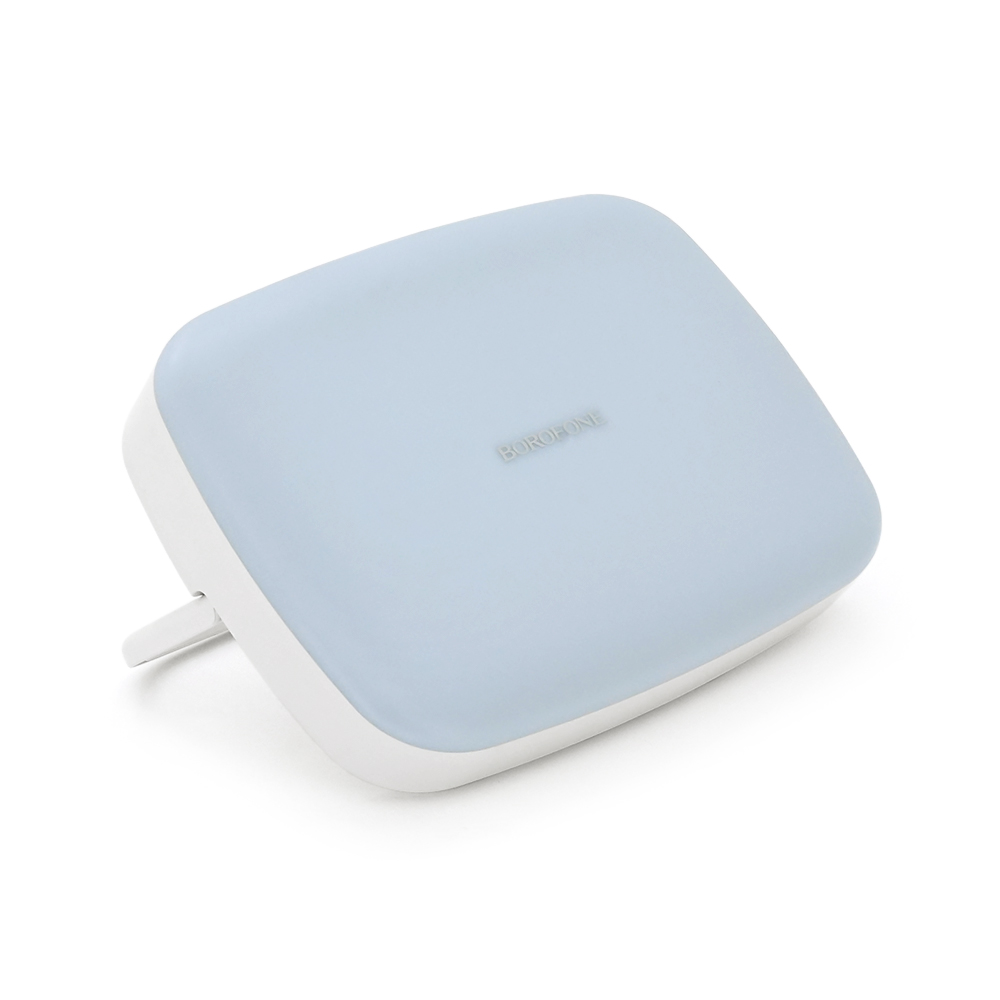 Power Bank Borofone DBT07 10000mAh+LED ліхтар, 2USB+Type-C, 18W, White, 0.31kg
