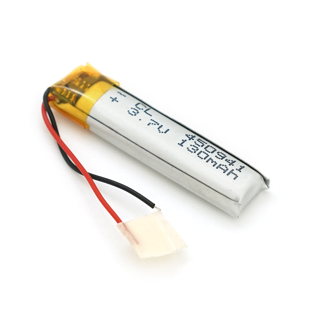Літій-полімерний акумулятор 4,5*0,9*41mm 3,7V (Li-ion 3.7В 130мА&middot;год)