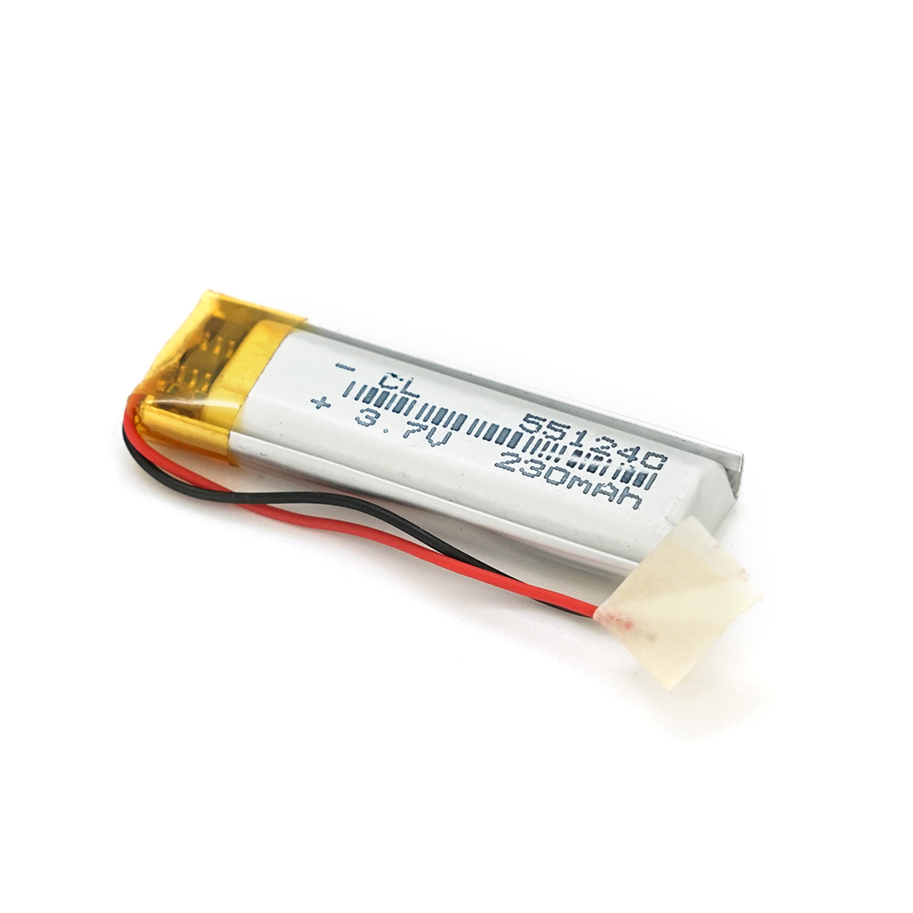 Літій-полімерний акумулятор 5,5*12*40mm (Li-ion 3.7В 230мА&middot;год)
