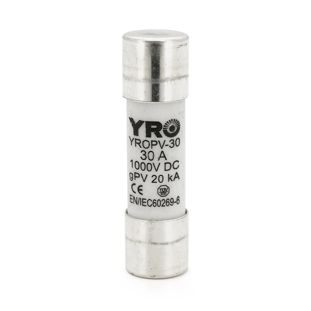 Плавкий запобіжник YROPV-30, 30A, 1000Vdc, 10&times;38mm, постійна напруга, 10 штук в упаковці, ціна за 1 штуку