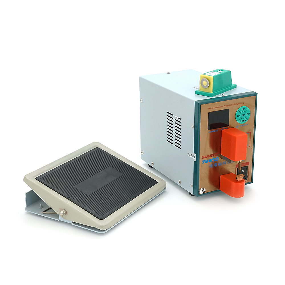 Апарат точкового зварювання конденсаторний SUNKKO S796SD, Ni-Cd, Ni-MH, Li-Ion, стрічка0,6мм, струм 80-1500А, 220V, 1.9kW