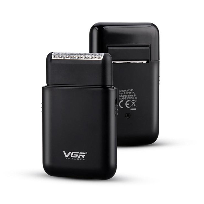 Електробритва VGR V-390 BLACK, шейвер, висувний триммер, Box
