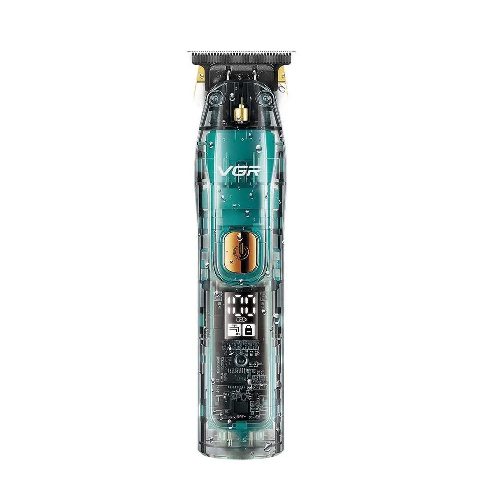 Тример VGR V-961, 4 насадки, LED display, 6000 RPM, акумулятор 1200mAh, Black, Box