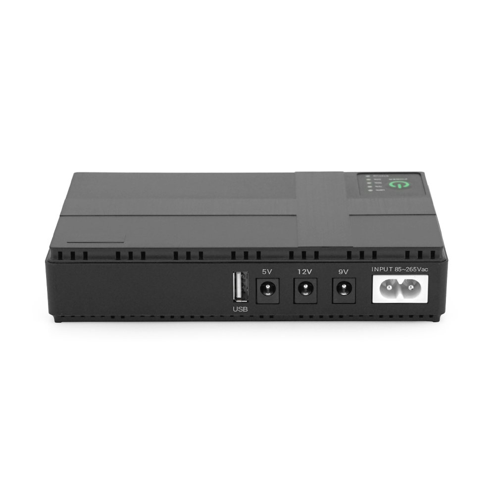 ДБЖ UPS-36W DC1036-8 для роутерів / комутаторів / PON, 5 / 9 / 12V, 8800мAh(4*2200MAh), USB 3.0, Black, BOX