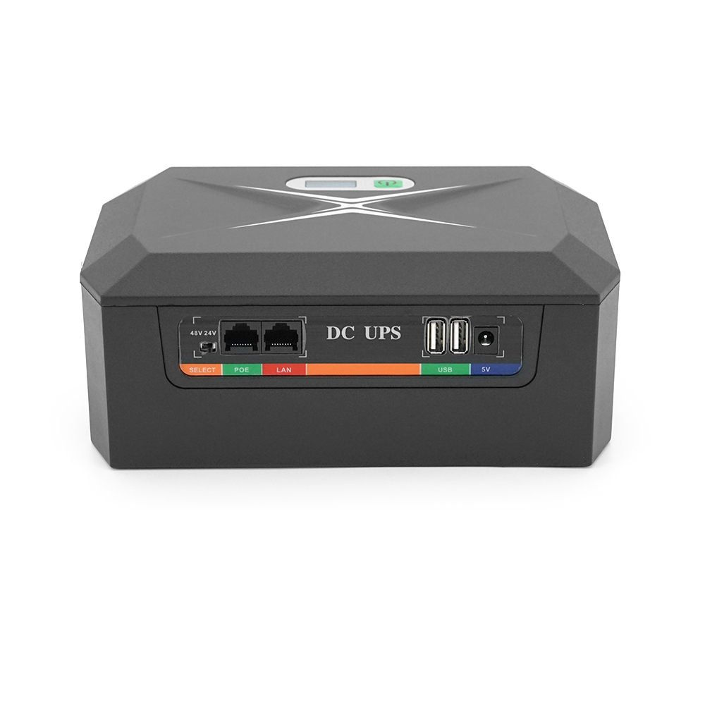 ДБЖ UPS-60W / 18 DCP-60W-17 для роутерів / комутаторів / PON, 9 / 12V*3, 17600мAh(8*2200MAh), Black, BOX