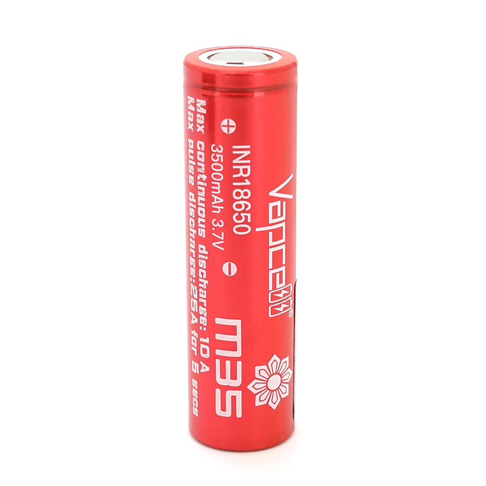 Акумулятор 18650 Li-Ion Vapcell INR18650 M35, 3500mah, 10A, 4.2 / 3.6 / 2.5V