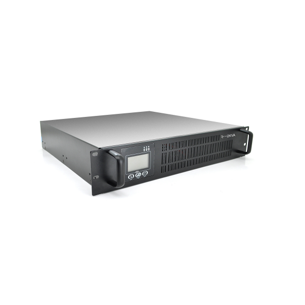 ДБЖ ONLINE Ritar RT-2KSLI-LCD, RACK 2000VA (2000Вт), LiFePO4 76.8V 552.96Wh 2000C, charge 4-12A, 110-300V, 14.3 kg (438*532*88), Q1