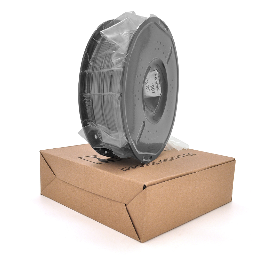 Пластик для 3D принтера, PETG Basic 1.75 мм. Котушка 200×65 мм. 1кг. Температура друку: 230-260°C. Колір: Сірий