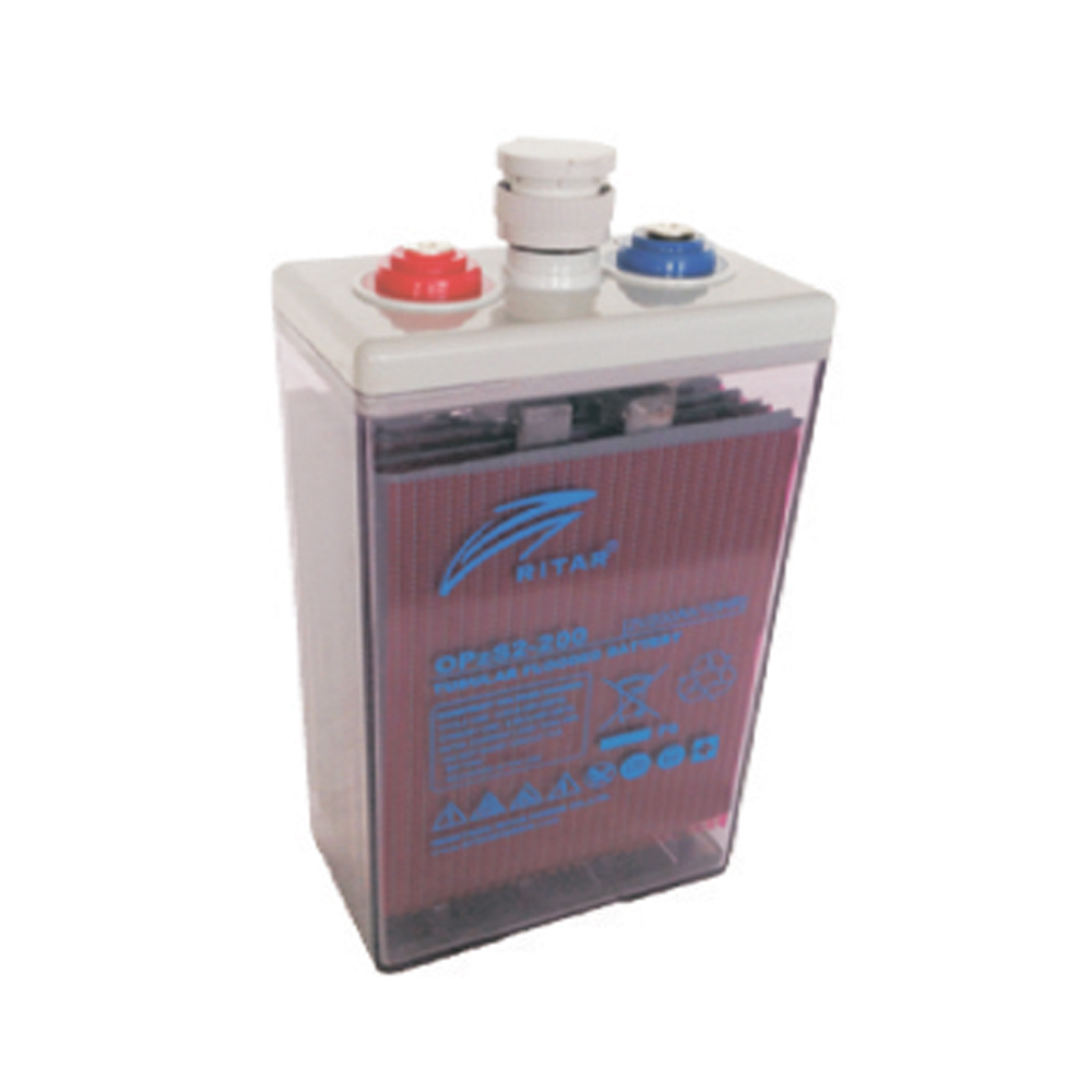 Акумуляторна батарея RITAR OPzS2-350, Transparent Case, 2V 350.0Ah, M8, (124х206x471(528)), 26,7 кг.