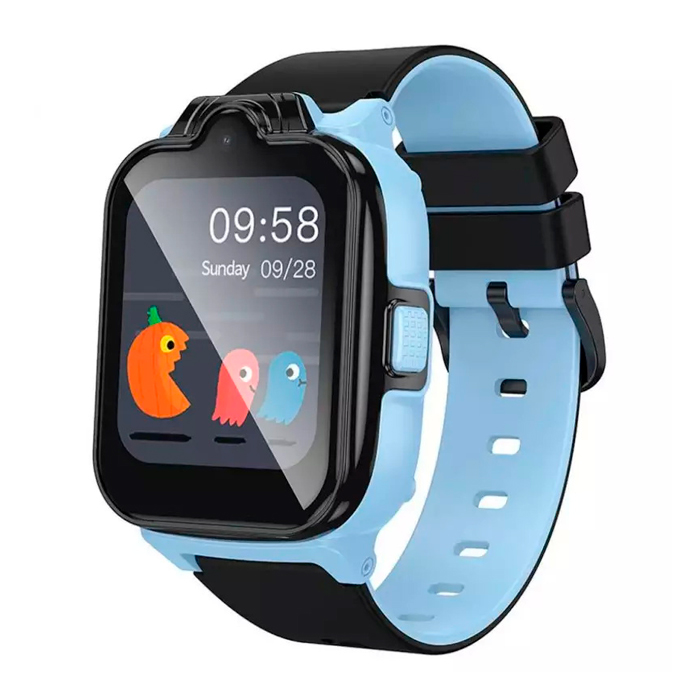 Дитячий смарт годинник Hoco Y104, 4G, GPS, Wi-Fi, HD камера, 1.69" HD-дисплей, дзвінки, відеодзвінки, голосові повідомлення, Blue, Box