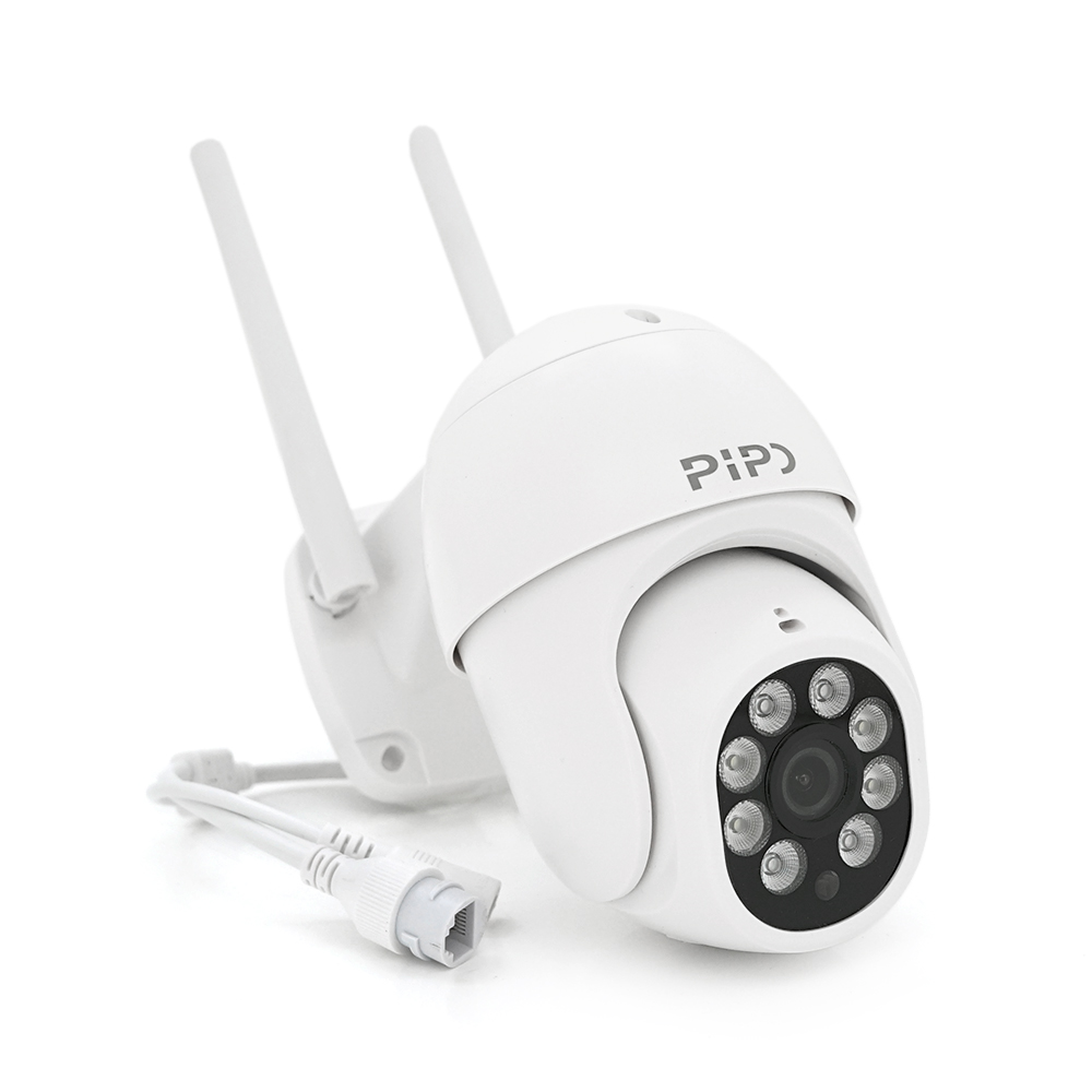 8Мп Wi-Fi відеокамера вулична SD / картка PiPo PP-IPC27D8MP20 PTZ 2.8mm ICSee