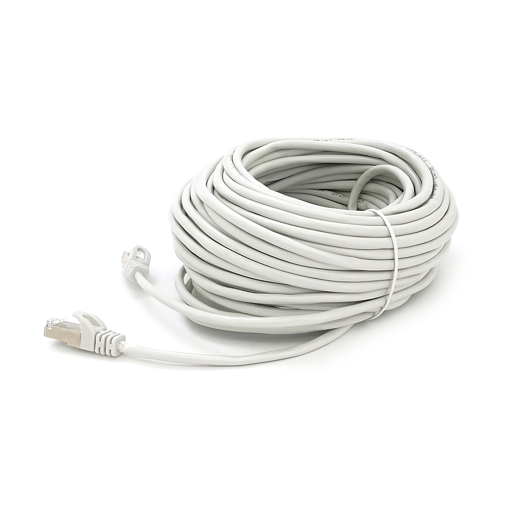 Патч-корд литий MERLION, FTP, RJ45, Cat.5e, 30m, сірий, CCA