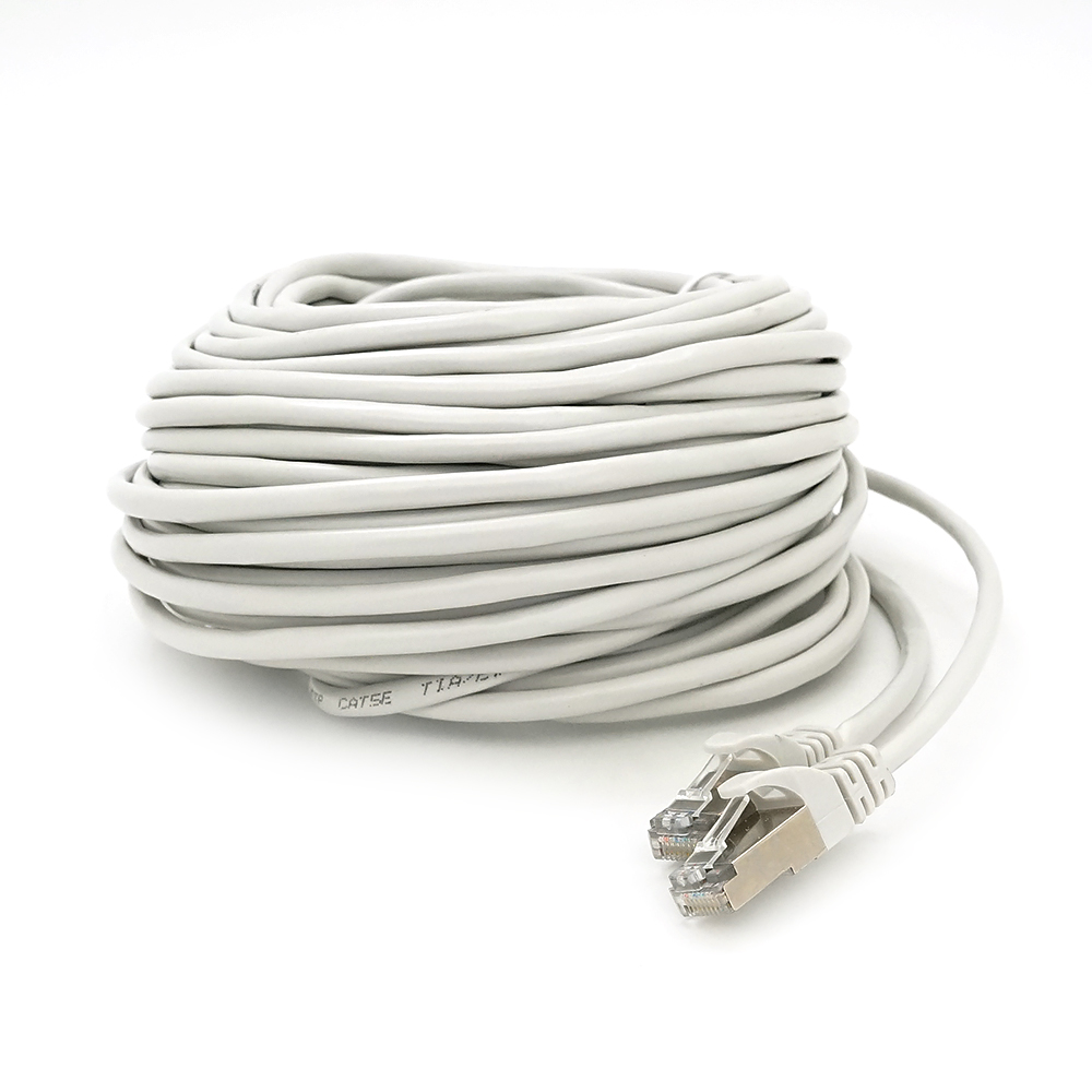 Патч-корд литий MERLION, FTP, RJ45, Cat.5e, 20m, сірий, CU