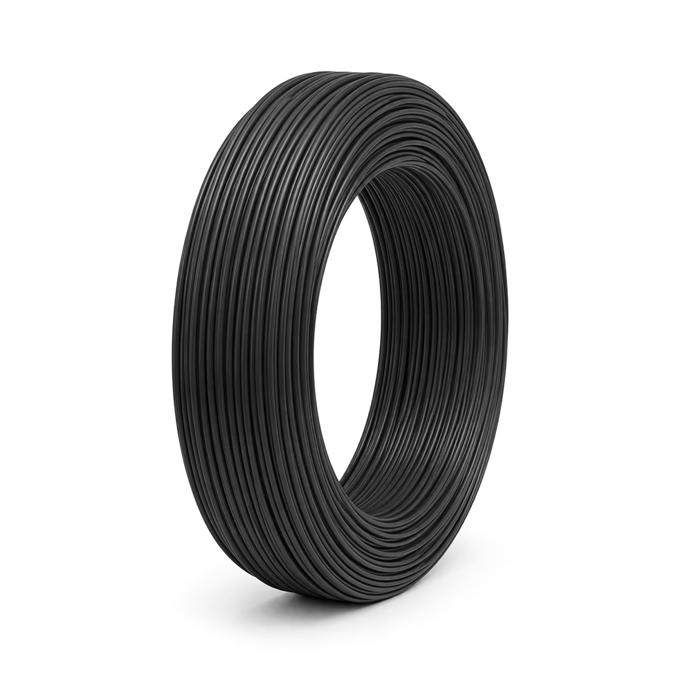 Кабель силіконовий луджений AWG 20 American Standard 20AWG/0,5квМ/600В, 400 метрів, негорючий, термостійкий, Black