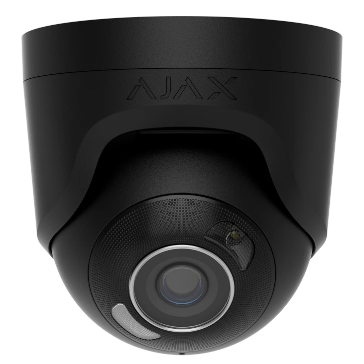 8 Mp IP охоронна відеокамера з гібридним підсвічуванням Ajax TurretCam HL (8 Mp/2.8 mm) Black