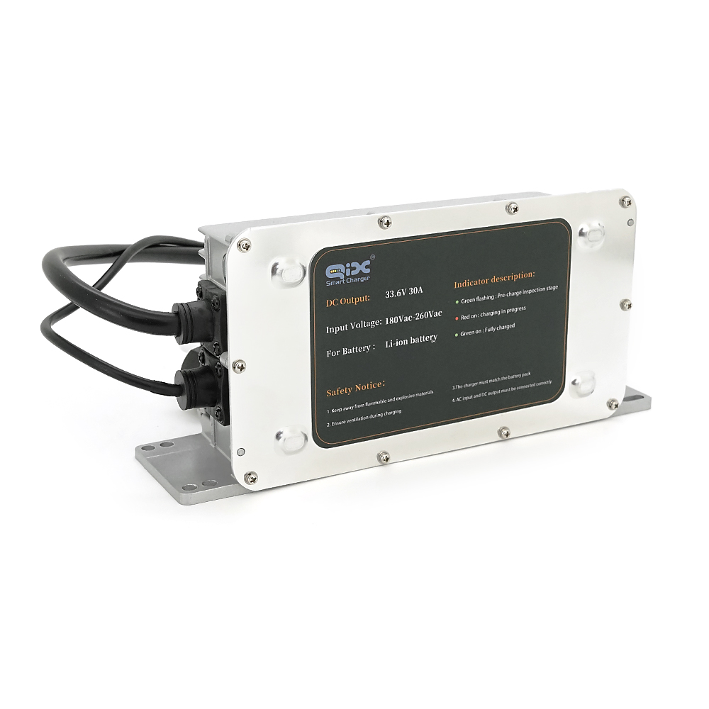 Зарядний пристрій для акумуляторів LiFePO4 24V(33,6V),8S,30A, 1200W, роз'єм Anderson, 281x128x80mm, 3 кг.