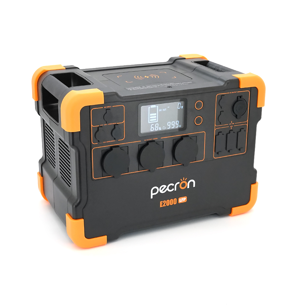 Power station Pecron E2000LFP APP Control, 1920 / 2000Wh LiFePO4, MPPT 400W max, DC12V-5A, XT60-12V-30A, 3хAC 220, 4xUSB-18W, 2хUSB-C(100W), wireless 15W, Fast charge 90min, 409×256×297mm, 28kg