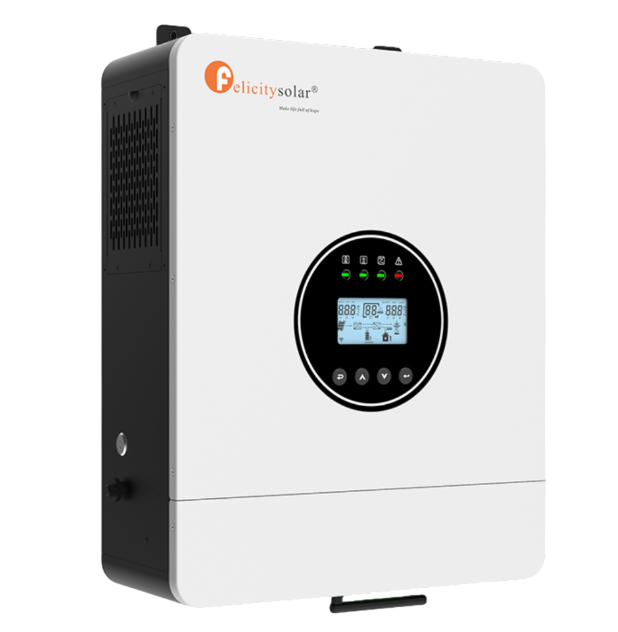 Гібридний інвертор Felicity IVEM6048 6KVA 230VAC 50 / 60Hz, 48V, Parallel, MPPT-PV90-500V, струм заряду max-120A, RS232, CAN, RS485, Wi-Fi, 430*335*142 мм, 12.5 кг