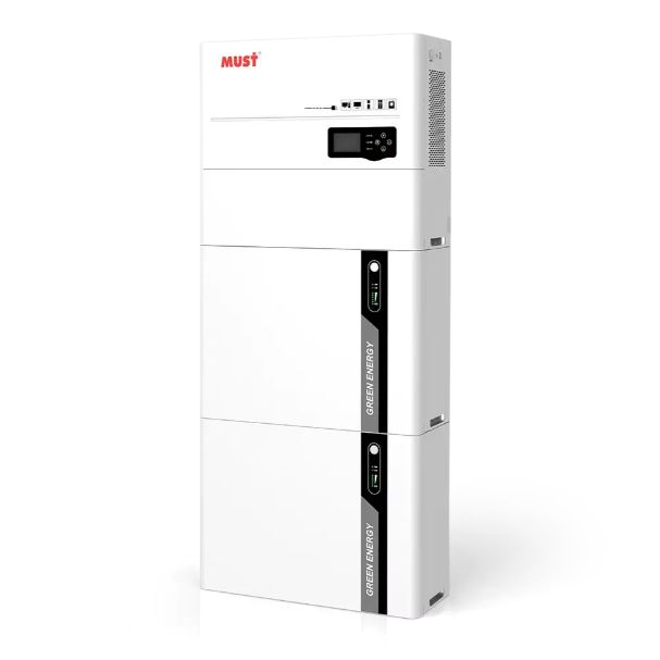 Зарядна станція MUST HBP-55482ES, 5,5KW+ 2 шт АКБ LiFePo4 51.2V DC 100Ah (10240Wh), MPPT( 150~430 V), 100A, IP50, CAN, RS485, 1345*596*220мм, 145кг