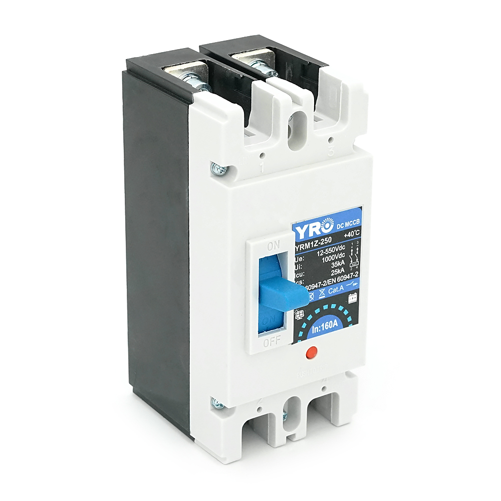 Двуполюсний автомат постійного струму YRM1Z-250 DC MCCB 2P 160A DC500V