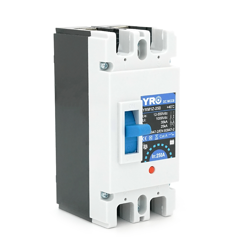 Двуполюсний автомат постійного струму YRM1Z-250 DC MCCB 2P 250A DC500V