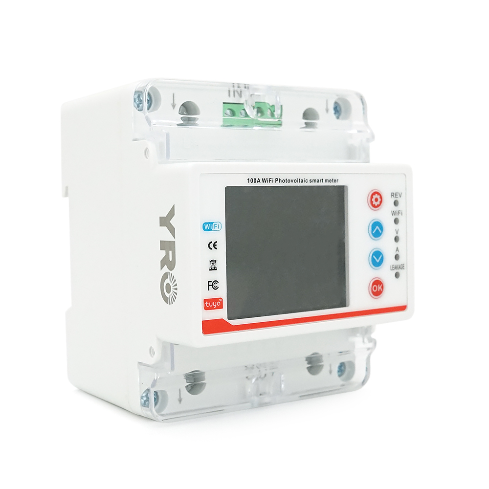 Багатофункціональне реле однофазне YRO YRVP-3Wifi V / A Protector with meter,2P 100A AC220 однофазний (з комунікацією) на DIN-рейку, 220V, 100A, LCD