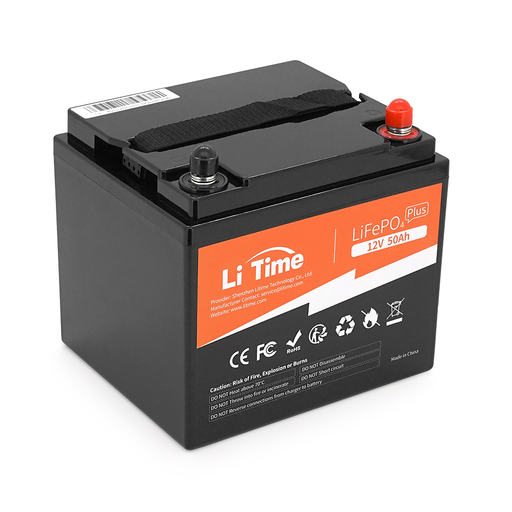 Літієвий акумулятор Li-TIME L12V50-BASIC-4-A38 / 12.8 В / 50 А⋅год / LiFePO4