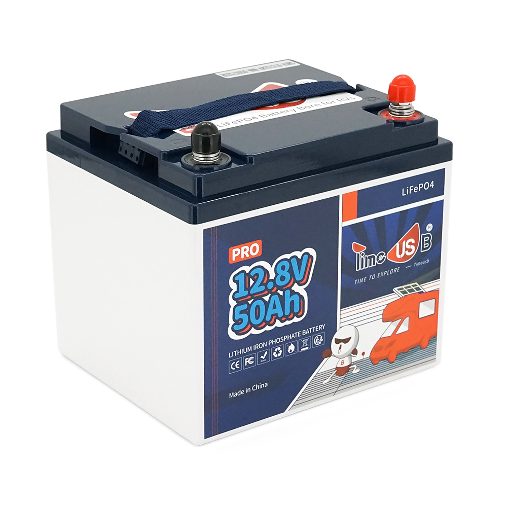 Акумуляторна батарея TimeUsb LiFePO4 12,8V 50Ah 640Wh(50 / 50A), заряд 14,4В / 10А, (198 x 166 x 170мм) , 5kg, Q1