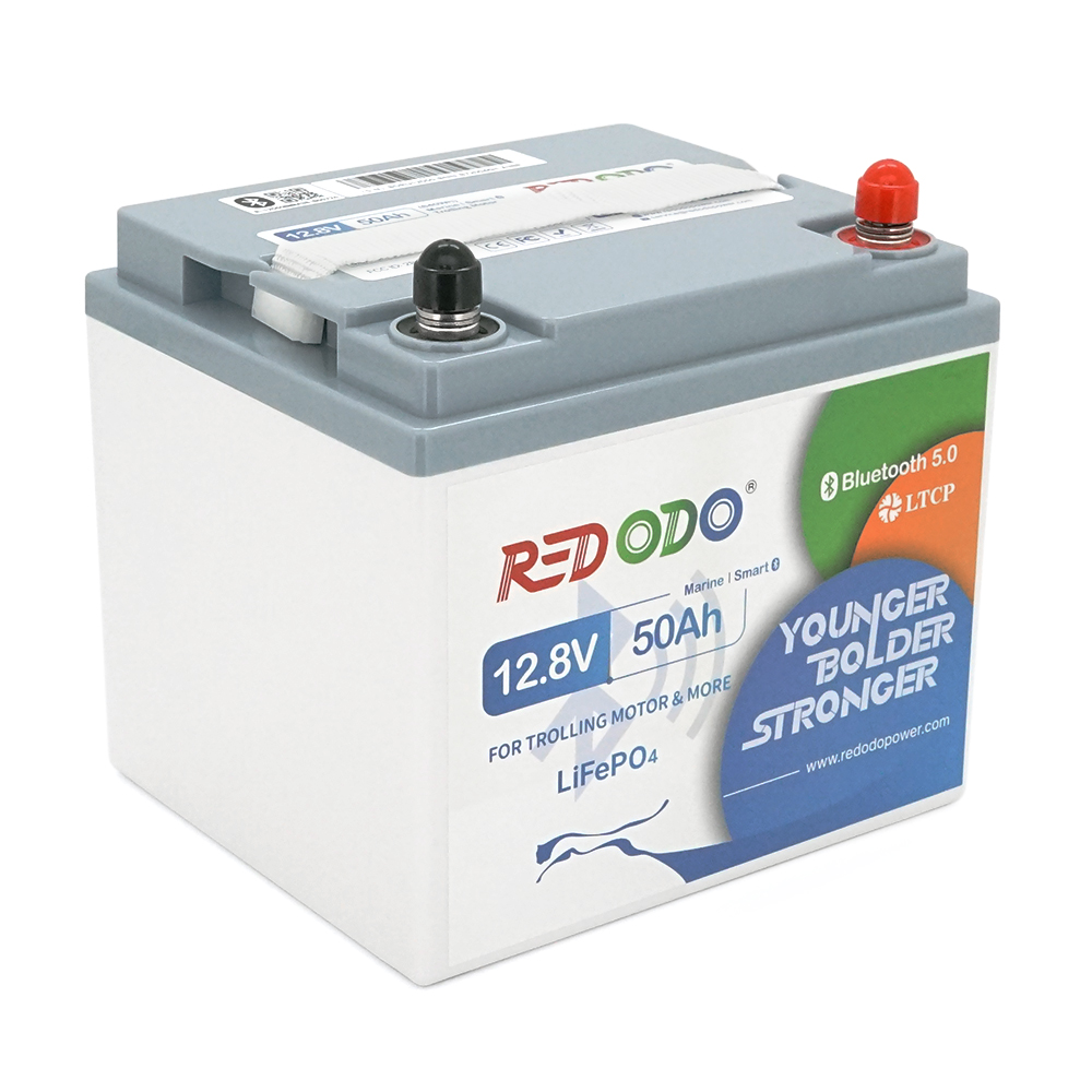 Акумуляторна батарея LiFePO4 Redodo 12.8V 50Ah, 640Wh, BMS 50A, TM-BT, Bluetooth, ≥4000 циклів, 255*230*220мм, 6,05 кг