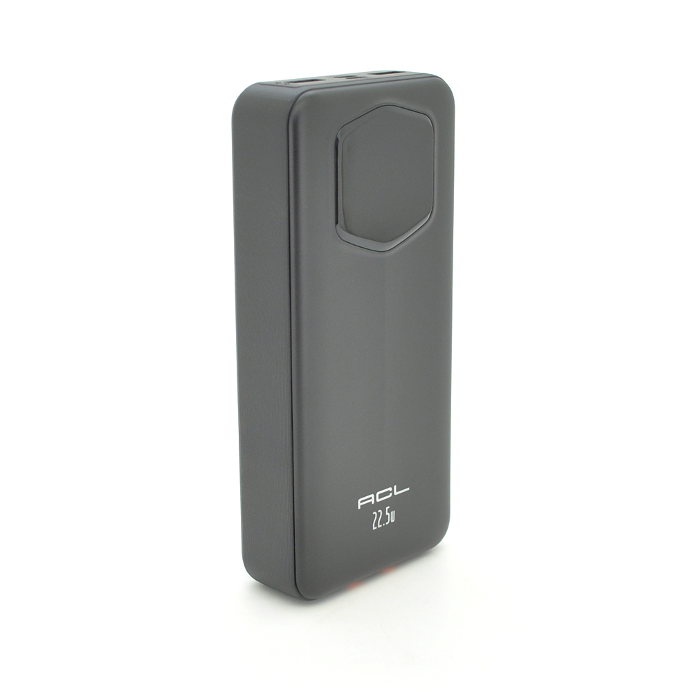 Powerbank ACL PW-140 20000mAh, 22.5W, Кабель Type-C + Lighting, 0,450 kg, Black, Box