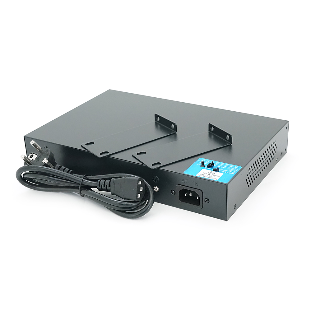 16-портовий керований PoE комутатор YOSO YO316G-240 з 16 портами POE 100Мбіт + 2 UP-Link 1000Мбіт + 1 SFP, 52V / 240W. APP-Amitres