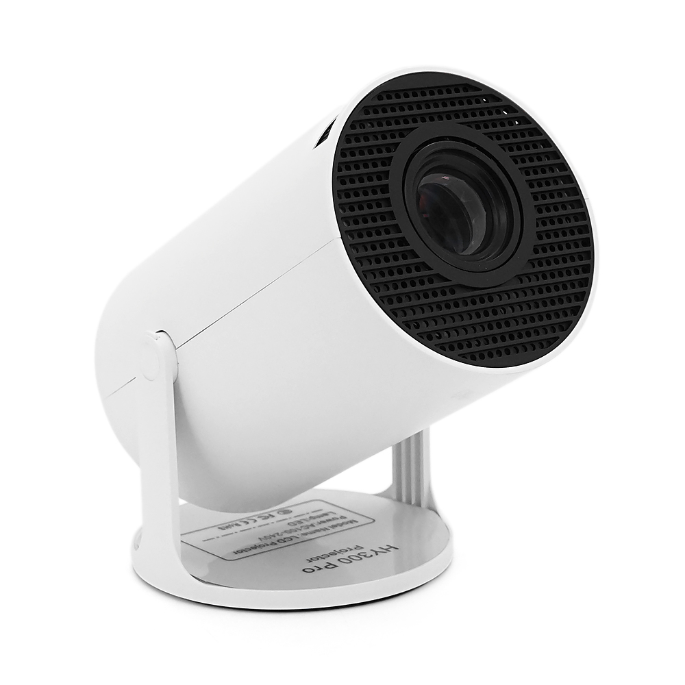 Смарт проектор HY300 PRO, Android 13, 720p, 200 ANSI, Wi-Fi 2.4+5G, White, Box