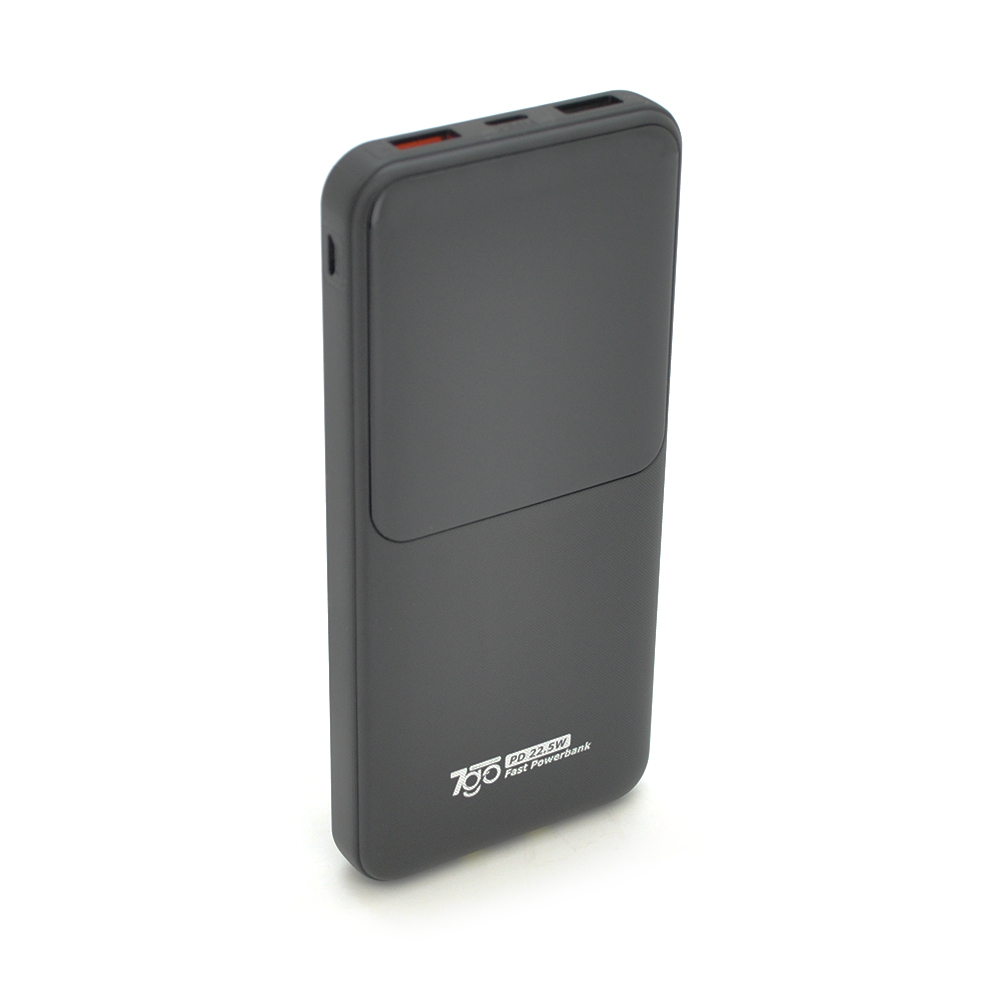 Powerbank 7GO GPW-06 10000mAh, 22.5W, Кабель Type-C + Lighting, 0,250 kg, Black, Box