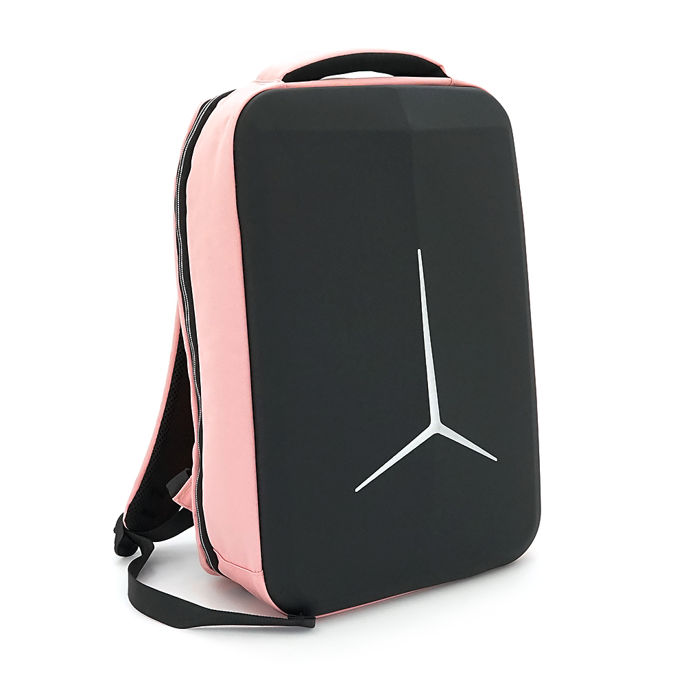 Рюкзак для ноутбука 15.6", TT-2020-2P, матеріал нейлон/полієстр/тканина оксфорд, вихід під USB-кабель, 20-35L, рожевий, Q25