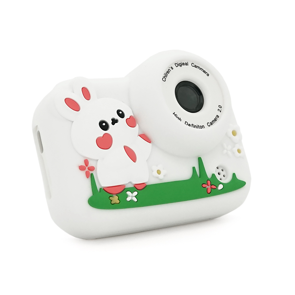 Дитячий фотоапарат M03 Білий Кролик, 2 камери, екран IPS 2-дюйми, Type-C, White, BOX